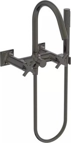Baterie cada - dus Ideal Standard Atelier Joy Neo dubla comanda gri Magnetic Grey cu set de dus