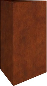 vidaXL Jardinieră de grădină, 50x43x75 cm, oțel corten