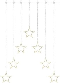 Perdea LED de Crăciun 70xLED/3,6W 567x125 cm alb cald