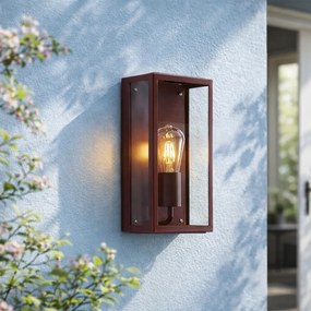 Lampă clasică de perete pentru exterior roșie IP44 - Rotterdam