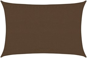 vidaXL Pânză parasolar, maro, 3,5x5 m, HDPE, 160 g/m²