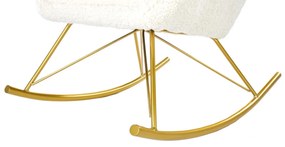 Supermobel Scaun balansoar LIBERTO, 72x106x100, crem/auriu