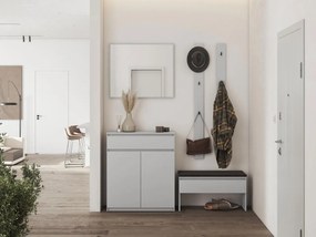 Mobilier hol Semplo I (Gri + Negru) (cu oglindă). 1104733