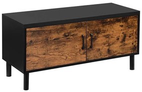 Dulap pantofi cu usa, 100 x 35 x 50 cm maro | VASAGLE