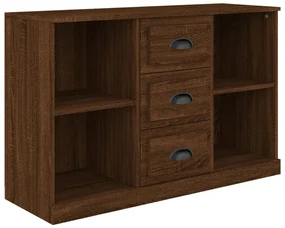 816239 vidaXL Servantă, stejar maro, 104,5x35,5x67,5 cm, lemn prelucrat