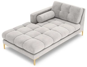 Sezlong tapitat Bali velvet/picioare gold – L185 x l102 x h75