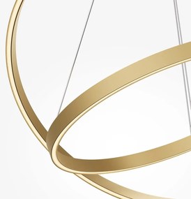 Lustra suspendata LED 2 inele alama Rim