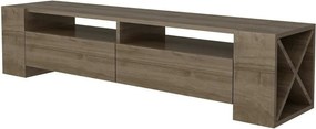 Comoda Sosruko, nuc, PAL melaminat, 155x35x35 cm