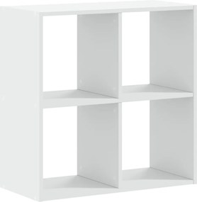 vidaXL Bibliotecă, albă, 68,5x32x68,5 cm, lemn prelucrat