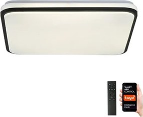 Brilagi - Plafonieră LED SMART dimmabilă, 36W, 230V, 53 x 53 cm, Wi-Fi Tuya + telecomandă