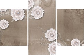 Tablou - Draperie cu flori (90x60 cm)