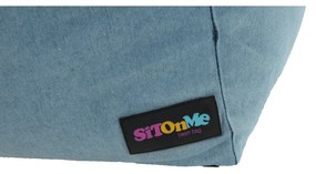 Fotoliu tip sac, material textil jeans, KOZANIT