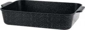 Tavă pentru cuptor și plită Oliver Voltz OV54322CS28, 28x20x6,5 cm, Emailata, Antiaderenta, Inducţie, Negru melanj