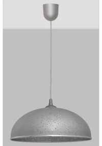 Lustră pe lanț CIRCLE 1xE27/15W/230V gri