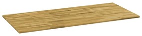 245989 vidaXL Blat masă, lemn masiv de stejar, dreptunghiular, 23mm 100x60cm