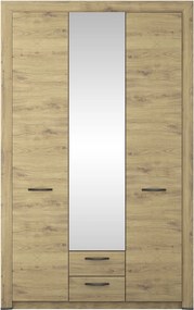 Dulap SAPORI, stejar navarra, PAL laminat, 3 usi si 2 sertare, 136x60x