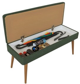 Mobilier pentru hol Maluxe Saka 1070 (Stejar sonoma + Verde). 1089067