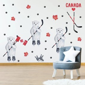 Autocolante de perete - Hochei în Canada