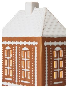 Sfeșnic pentru lumânări pastilă din ceramică Gingerbread Lighthouse – Kähler Design