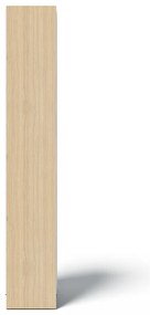 Bibliotecă albă/cu aspect de lemn de stejar 40x188 cm Ella - TemaHome