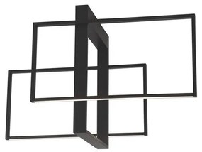 Lustra LED aplicata design modern CLEA negru 26W