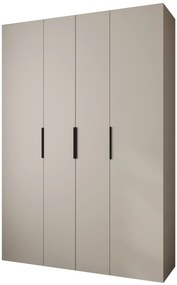 Dulap de haine 170 cm Carmela 40-4 (Cașmir + Negru). 1126663