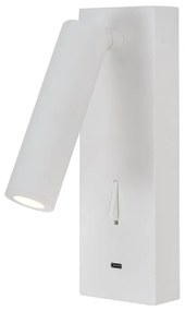 Aplica de perete, Mufa USB, LED, Tarifa III alb MA-8984