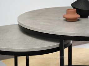 Măsuță de cafea Klara (beton + negru). 1111624