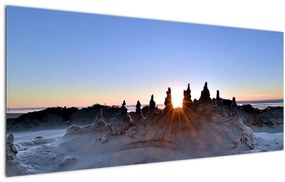 Tablou cu scenerie de nisip (120x50 cm)