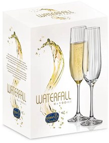 Set Pahare Bohemia Royal Waterfall, 6 buc., 190 ml 650308