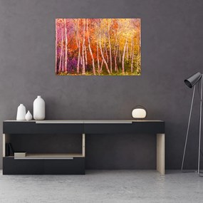 Tablou - Pădurea colorată (90x60 cm)