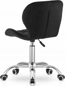 Reducere Scaun de birou negru AVOLA VELVET Calitate II.