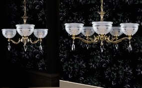 Candelabru 3 brate Cristal Bohemia Exclusive SAFFIRA III.