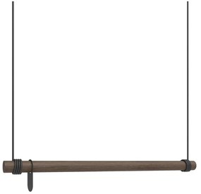 Cuier de perete maro din lemn de stejar 80 cm Swing M – LIND DNA