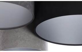 Plafonieră SPACE 3xE27/60W/230V gri/negru/argintiu