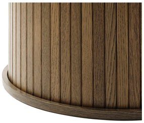 Masă de dining rotundă cu aspect de lemn de stejar ø 120 cm Nola – Unique Furniture