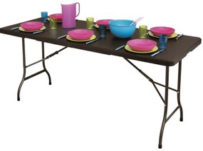 Masă pliabilă catering 180cm Brown Rattan
