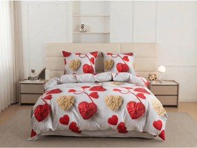 Lenjerie de pat din microfibra VELHEART rosu Dimensiune lenjerie de pat: 2 buc 70 x 80 cm | 160 x 200 cm