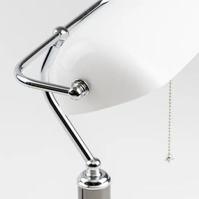 Lampă de birou Brilagi BANK OFFICE 1xE27/60W/230V negru/argintiu/alb