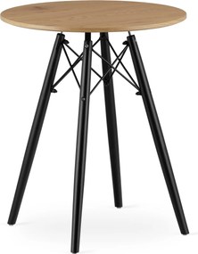 Masa de sufragerie cu blat in decor stejar OSLO 60x60