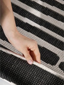 Covor pentru exterior și interior negru/crem rotund ø 200 cm Haringey Bounds – Ted Baker