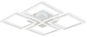 Lustră LED aplicată dimabilă 4xLED/16,25W/230V pătrată albă Top Light + telecomandă