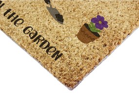 Covoraș de intrare din fibre de nucă de cocos 40x60 cm Probably in the Garden – Artsy Doormats
