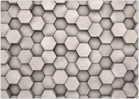 Tablou - Hexagoane design beton (70x50 cm)