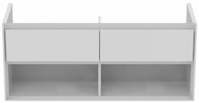 Dulap suspendat pentru lavoar alb Ideal Standard Connect Air 120 cm cu spatiu depozitare E0818B2