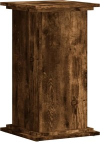 vidaXL Suport de plante, stejar fumuriu, 33x33x60 cm, lemn prelucrat