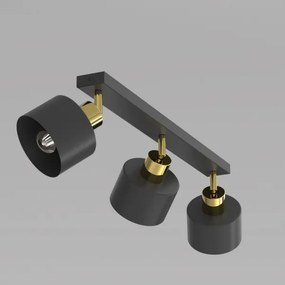 Spot PARKLA 3x E27/15W/230V negru