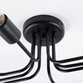 Lustră aplicată Sollux SL.1448 VECTOR 8xE27/15W/230V negru