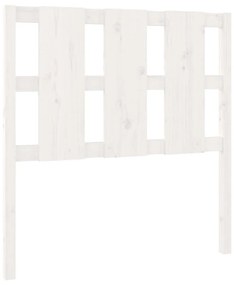 817971 vidaXL Tăblie de pat, alb, 95,5x4x100 cm, lemn masiv de pin