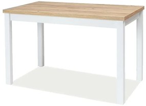 Masă de sufragerie Alfred (stejar + alb) (pentru 4 persoane). 1049852